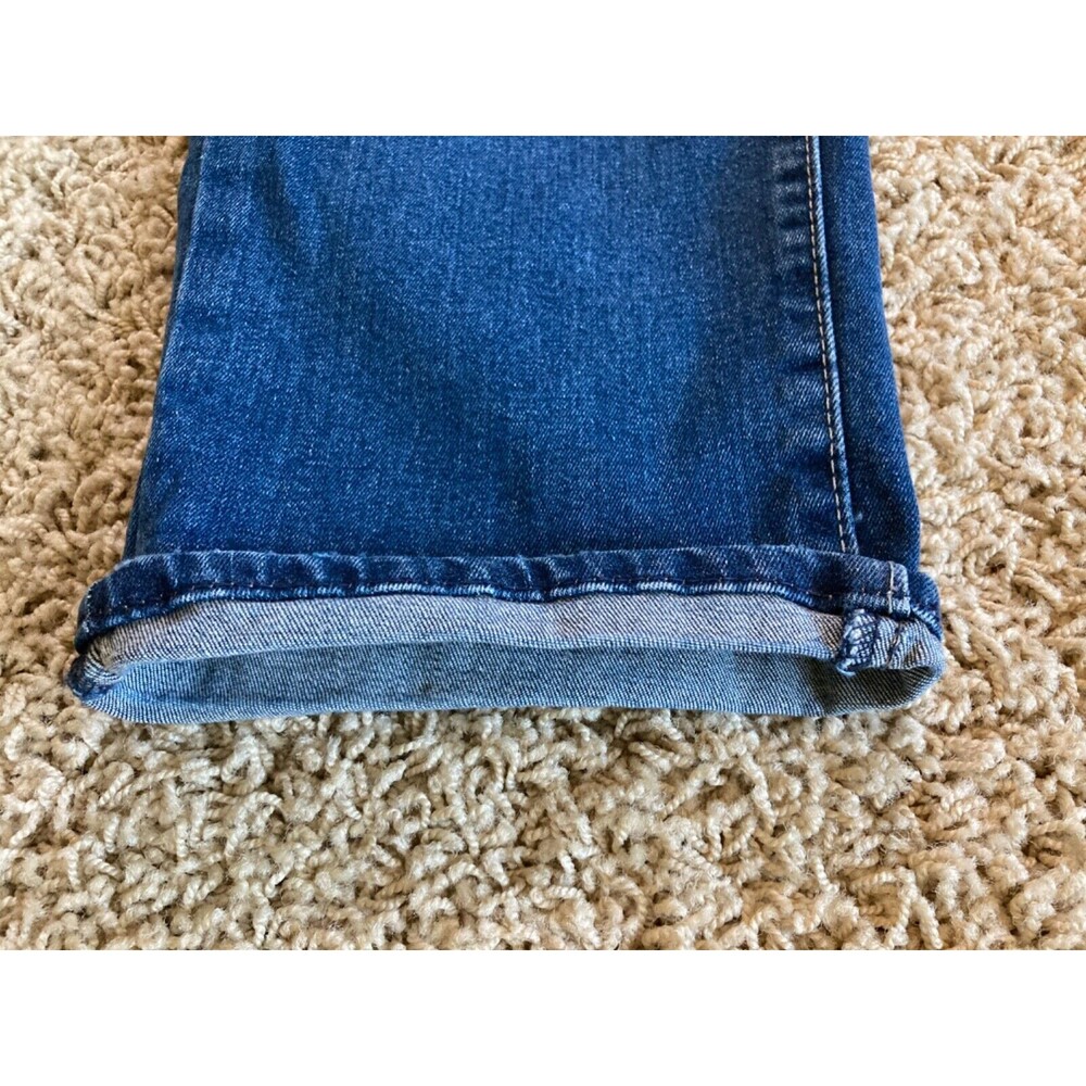 Levi’s Bib Overalls Junior Size 11 Distressed Black Label Roll Cuff Adj Straps - Picture 6 of 12